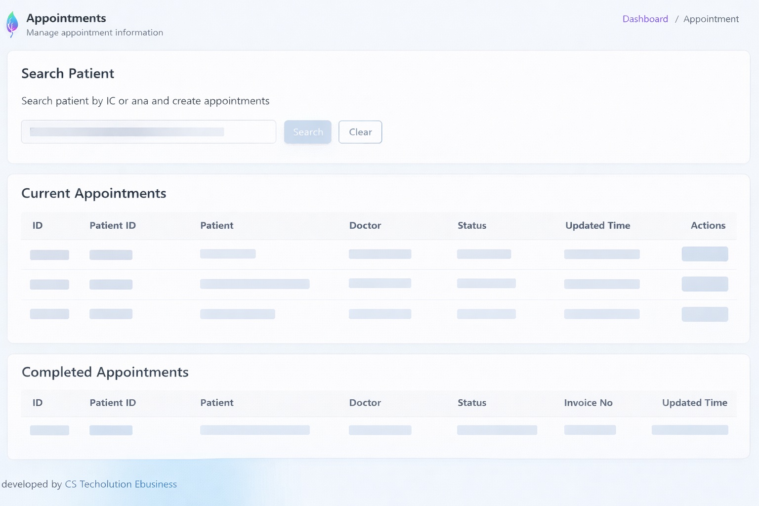 TMC Suite Appointment